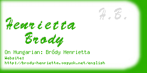 henrietta brody business card